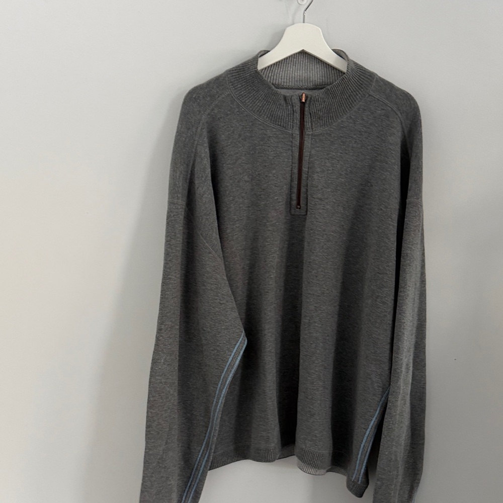 Tommy Bahama grey quarter  Zip-Up‎ Sweater